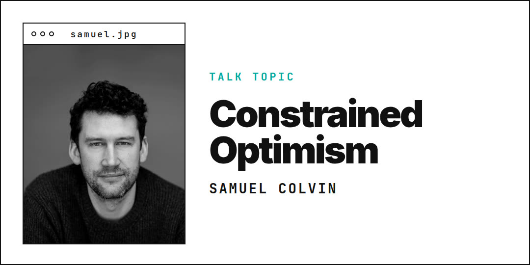 Samuel Colvin presenting Constrained Optimism at FastAPI Conf 2026